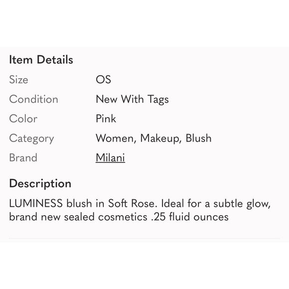 LUMINESS | blush in soft rose NEW - Picture 3 of 3